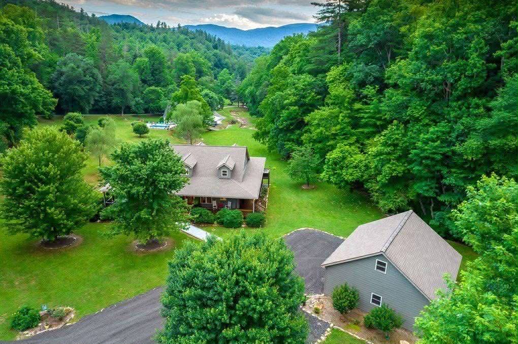Retreat Property Aerial View in Appalachian Mountains